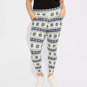 Torrid 3 Full Length Signature Waist Pocket Legging Powder Puff Size 3X 22 24